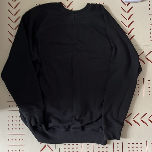 GYMSHARK- Mens Large Like New Black Crew Neck Sweatshirt w white GYMSHARK script - Picture 8 of 8